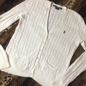 Polo Ralph Lauren boyfriend cable knit cardigan